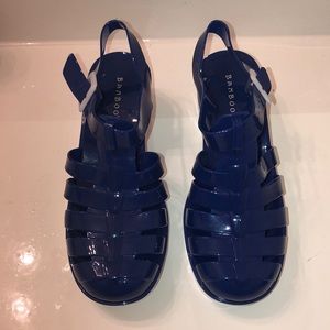 Platform jelly shoes